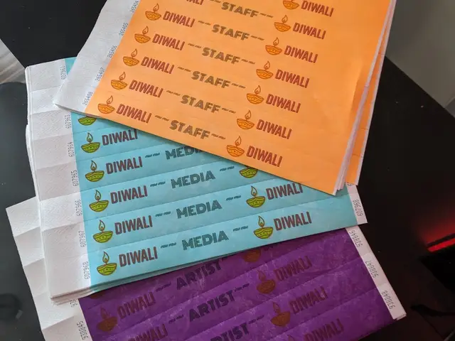 Event wristbands for staff, media and artists